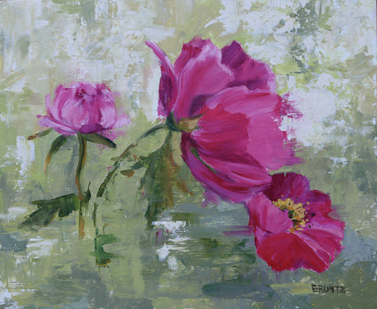 Peony Trio Fuchsia